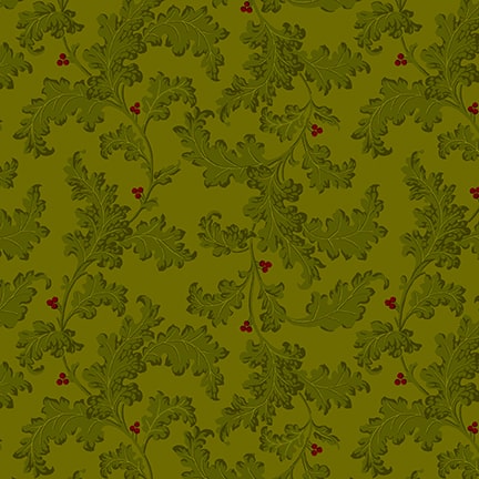 Quiet Grace, Leafy Vines by Kim Diehl For Henry Glass & Co ~ Pine