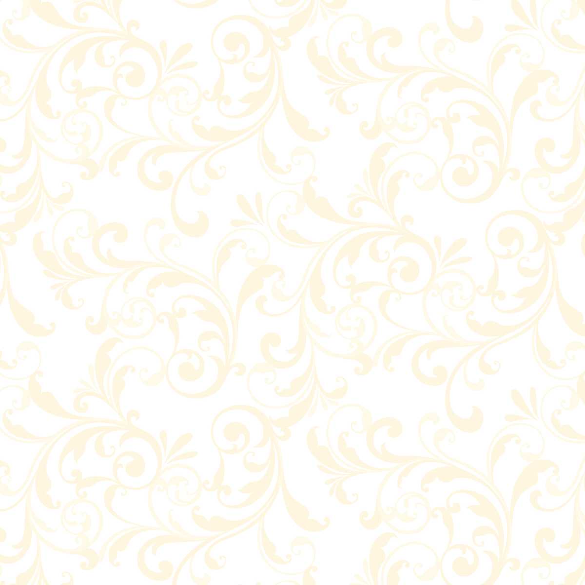 Holiday Feathers & Flourish by Art Loft ~ Cream ~ (1/4 meter)