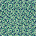 Quiet Grace, Vintage Floral by Kim Diehl for Henry Glass & Co ~Aqua
