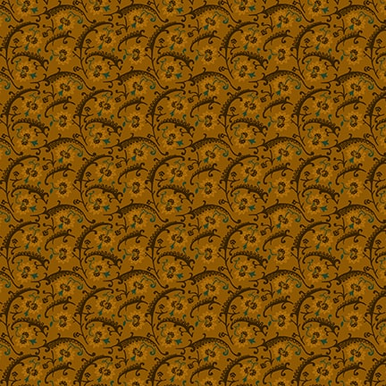 Quiet Grace, Vintage Floral by Kim Diehl For Henry Glass & Co ~ Chestnut