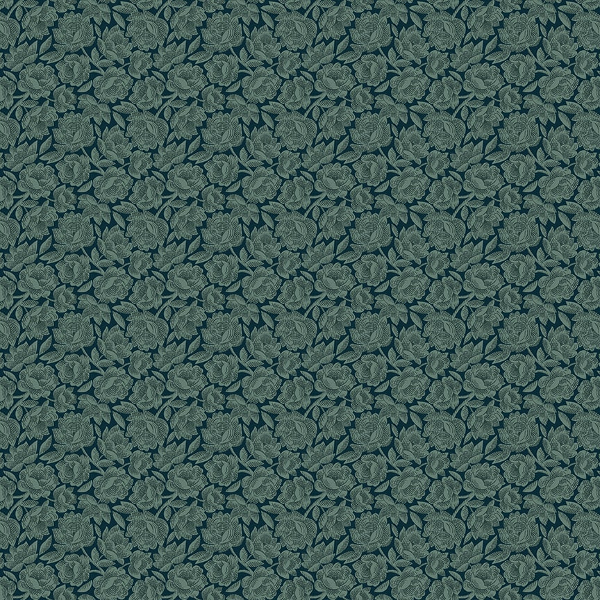 Willow Hollow Cabbage Rose by Kim Diehl for Henry Glass