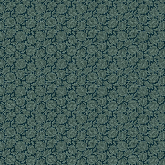 Willow Hollow Cabbage Rose by Kim Diehl for Henry Glass