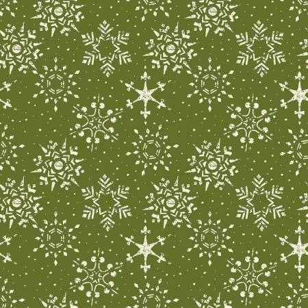 Adel In Winter by Sandy Gervais for Riley Blake ~ Green