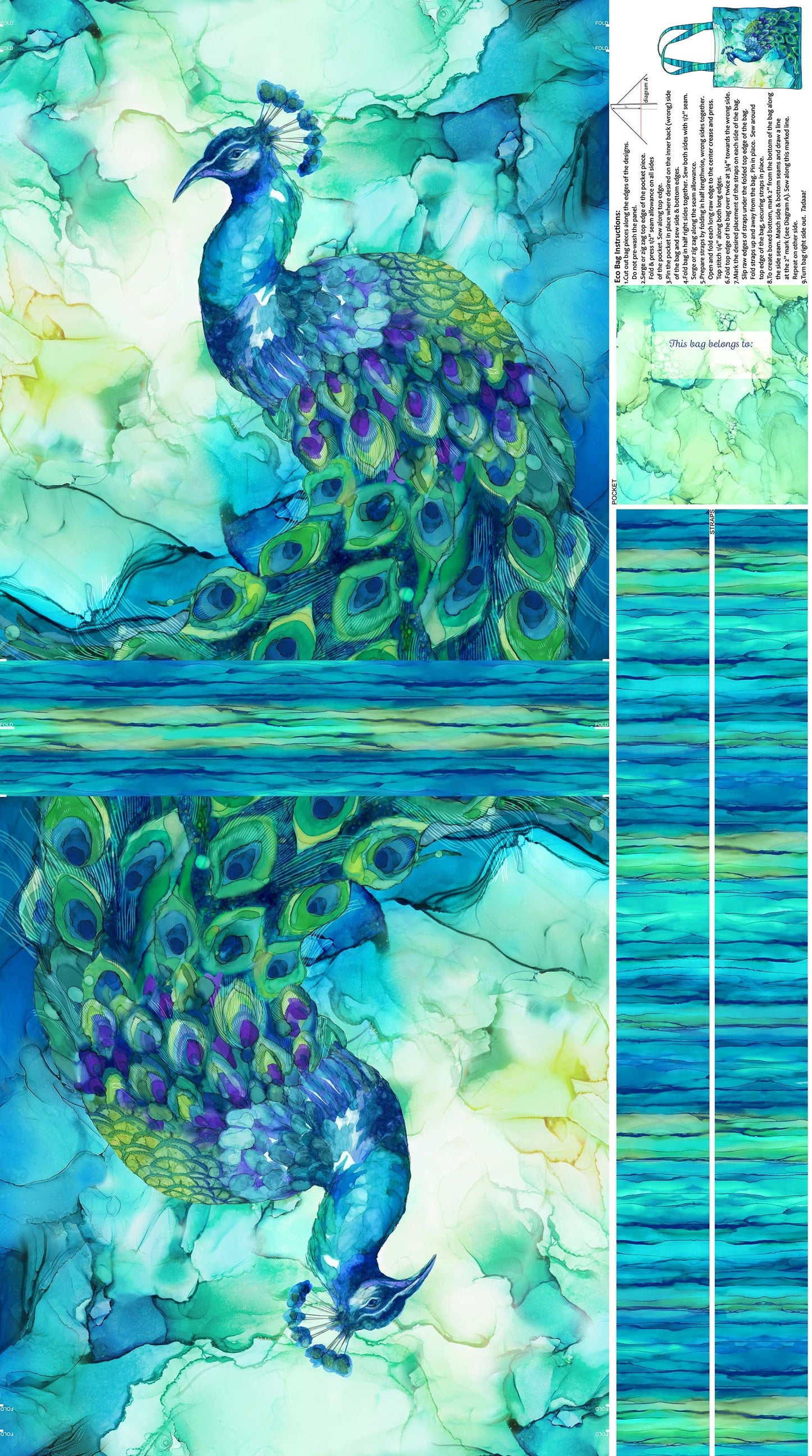 Allure By Deborah Edwards and Melanie Samra For Northcott ~Panel Canvas