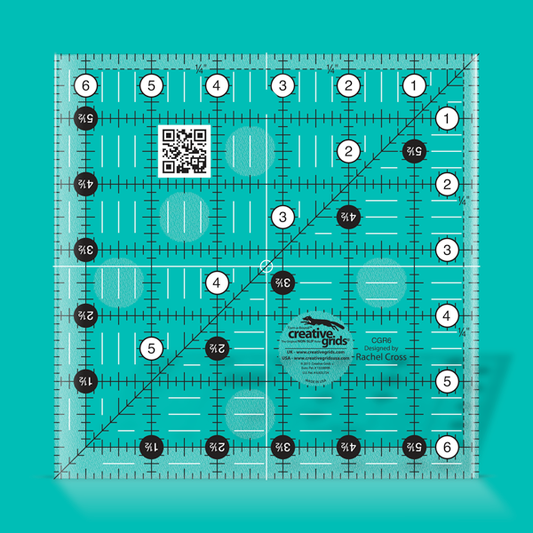 Creative Grids Quilt Ruler 6-1/2in Square