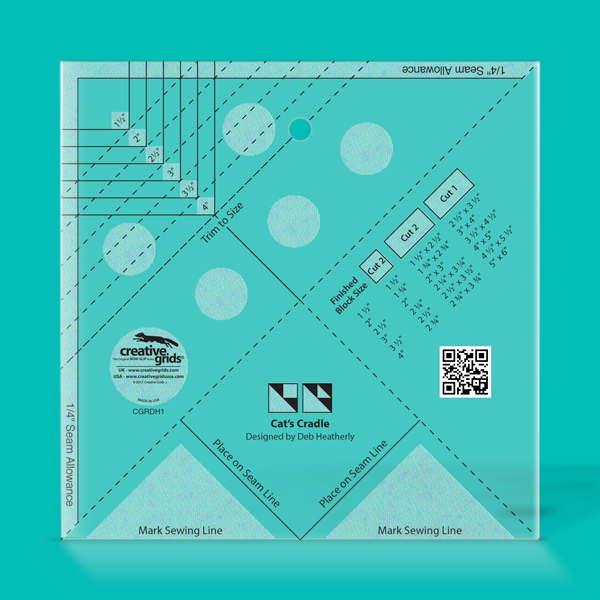Creative Grids Cat Cradle Tool Quilt Ruler