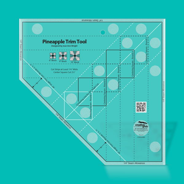 Creative Grids Pineapple Trim Tool for 6 8 or 10in Finished Blocks