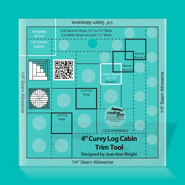 Creative Grids 4in Curvy Log Cabin Trim Tool