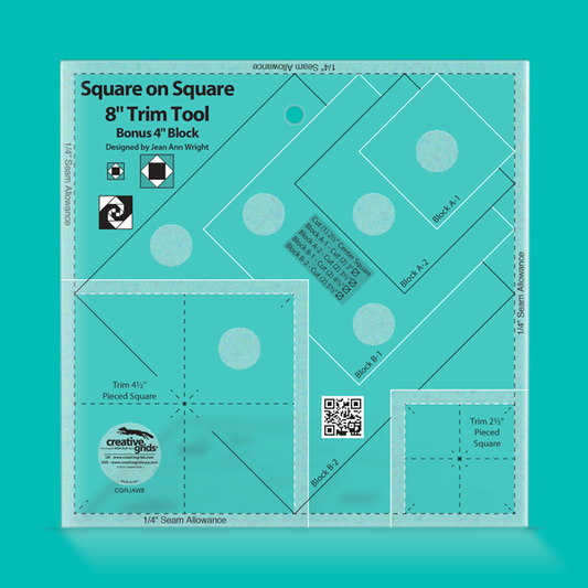 Creative Grids Square on Square Trim Tool - 4in or 8in Finished