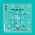 Creative Grids 6in Log Cabin Trim Tool Quilt Ruler
