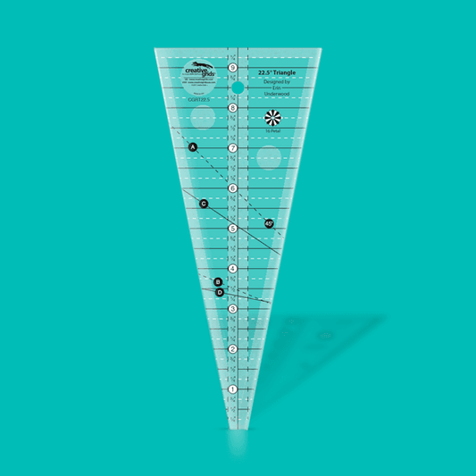 Creative Grids 22-1/2 Degree Triangle Ruler