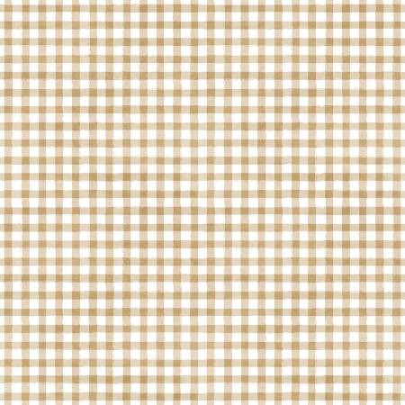 Gingham by Michael Miller ~ Beige ~ (1/4 Meter)