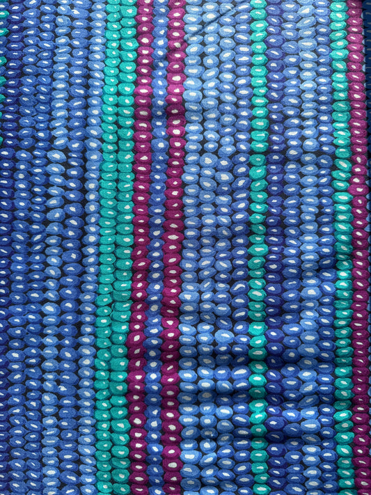 Collective Bead Stripe by Kaffe Fassett for FreeSpirit Fabrics ~ Blue