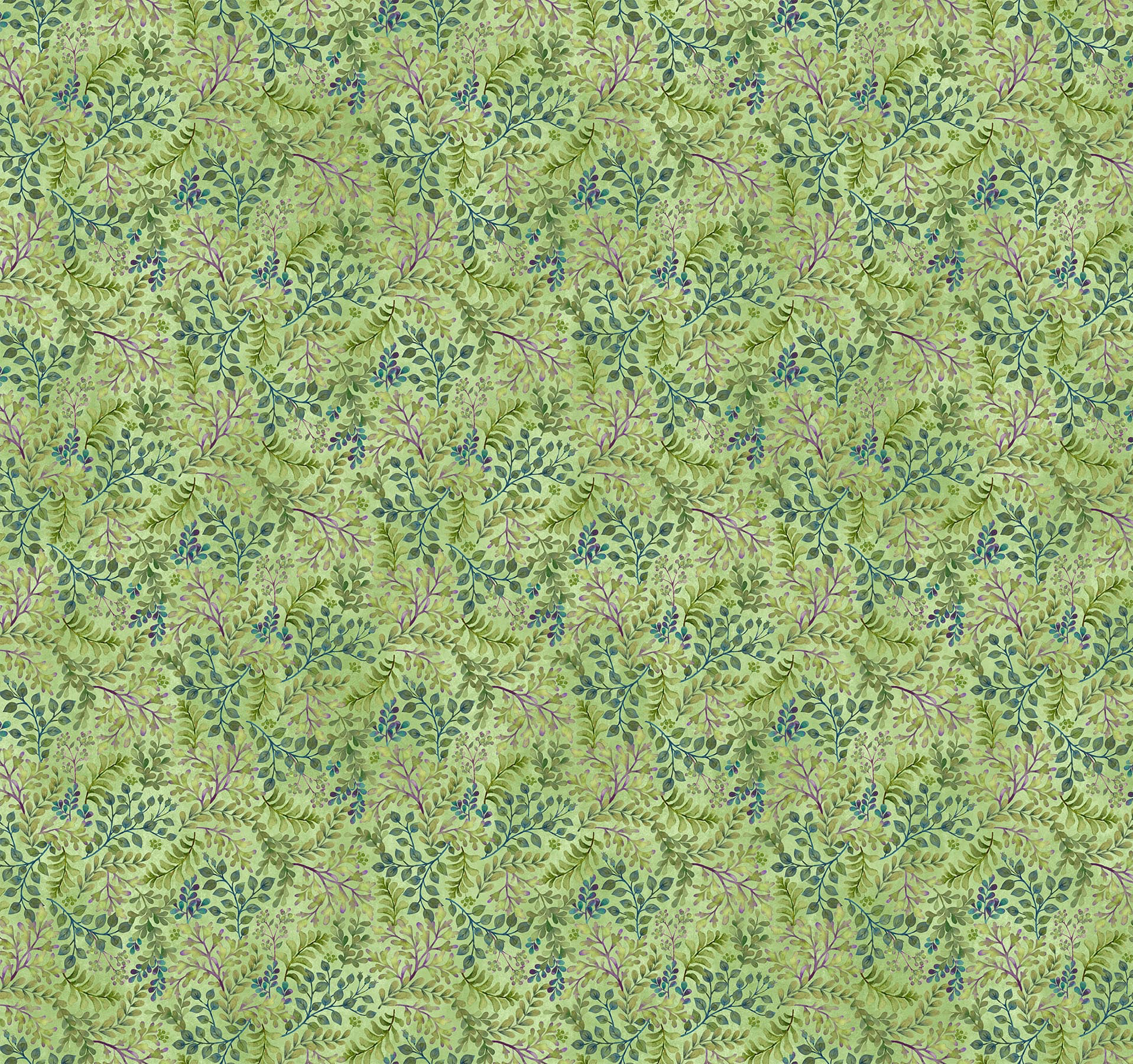 Nightshade Tossed Leaf by Deborah Edwards for Northcott ~ Green Multi