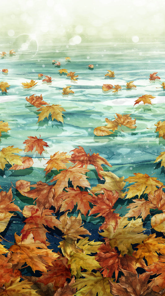 Autumn Breeze Ombre by Deborah Edwards and Melanie Samra for Northcott~ Teal Multi
