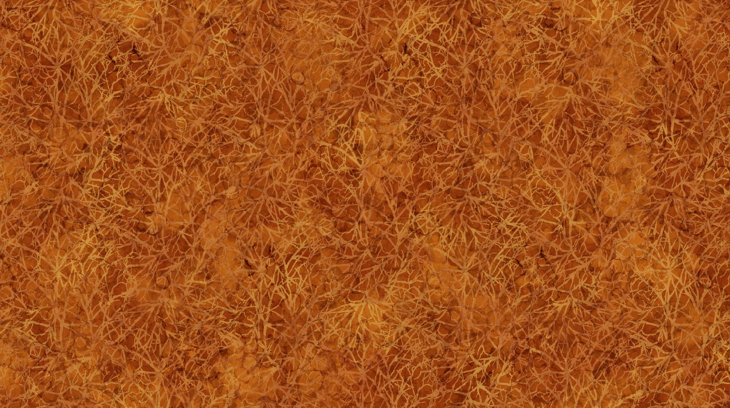 Autumn Breeze Branches Rust  by Deborah Edwards and Melanie Samra for Northcott