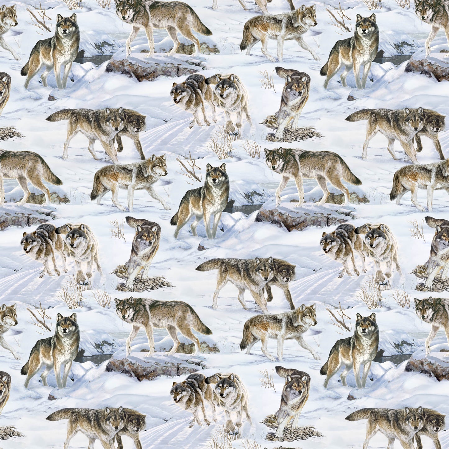Wild at Heart by Al Agnew for Northcott~ Lt Blue Multi