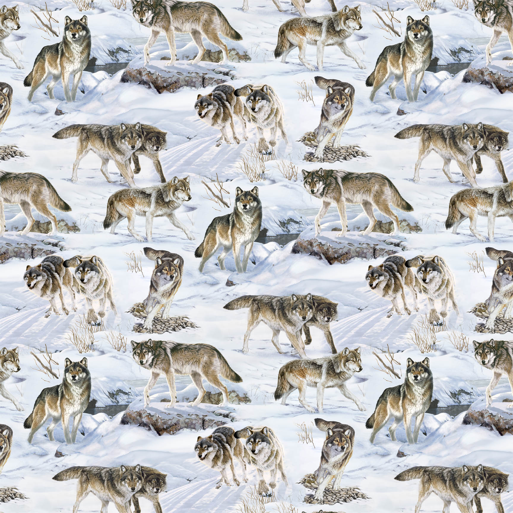 Wild at Heart by Al Agnew for Northcott~ Lt Blue Multi