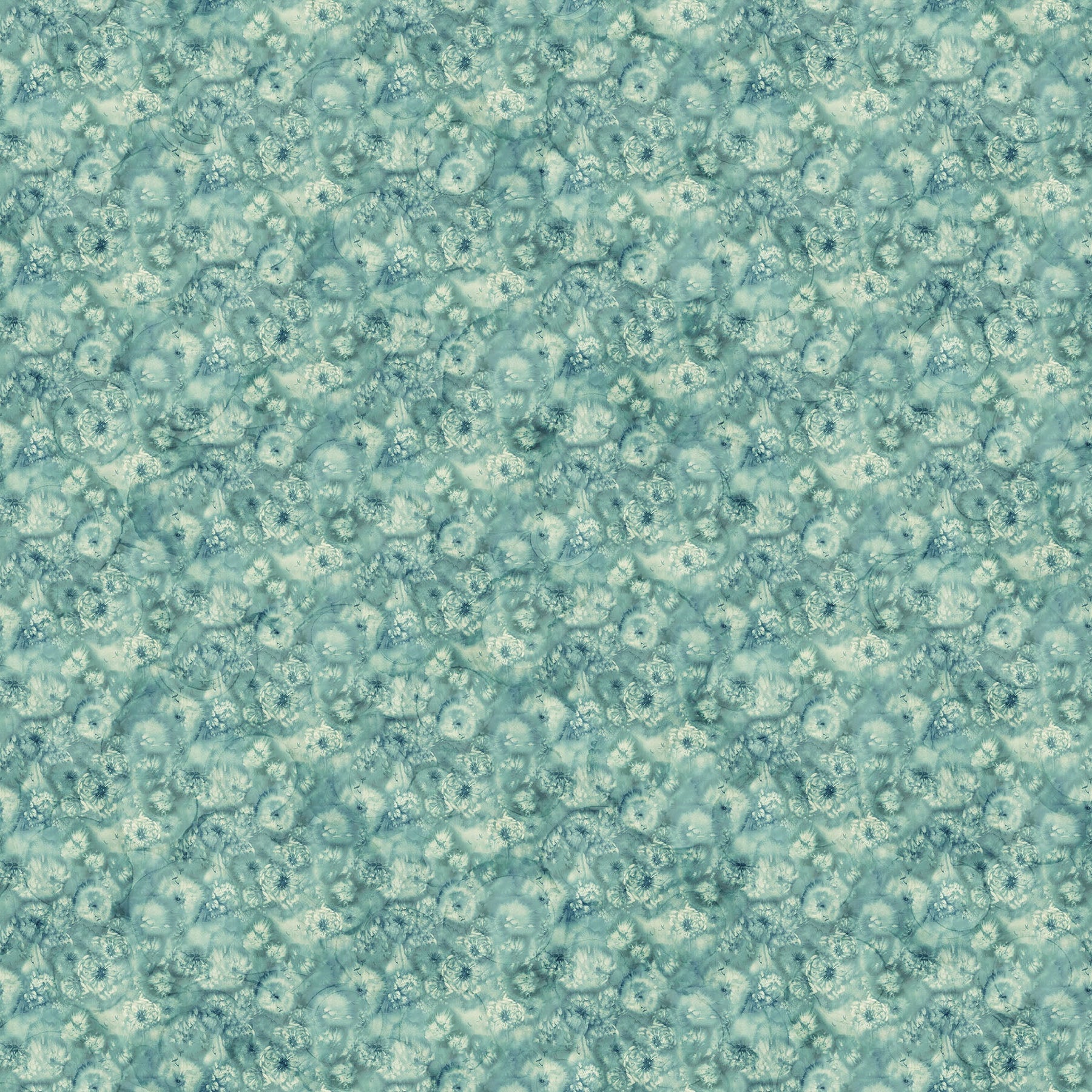 Whisper Seed Pod Mini by Deborah Edwards and Melanie Samra for Northcott ~ Md Teal Multi