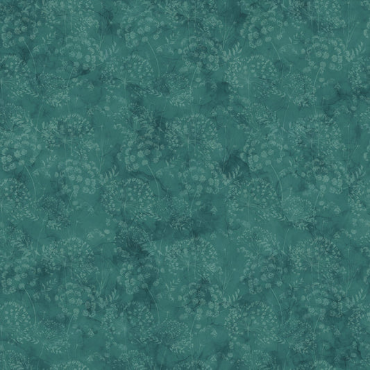 Whisper Flower Blender by Deborah Edwards and Melanie Samra for Northcott ~ Teal