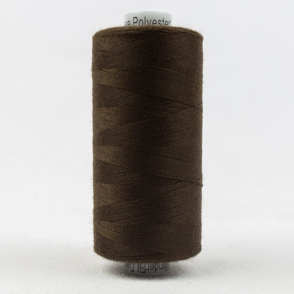 Designer All Purpose Poly 40wt 1000m ~ Baker's Chocolate