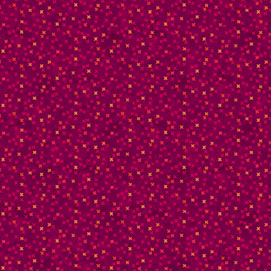 Hugs and Kisses Big Kisses by Deborah Edwards for Northcott ~ Red Multi