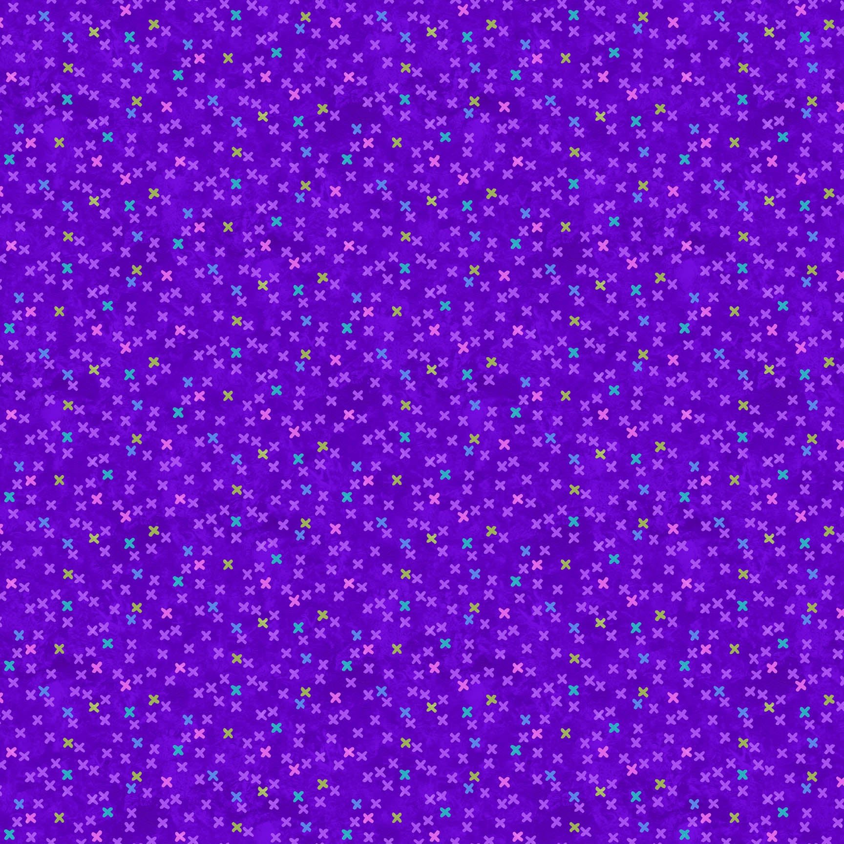 Hugs and Kisses Big Kisses by Deborah Edwards for Northcott ~ Purple Multi