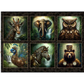 Steampunk Menagerie Small Panel by Jason Yenter ~ Brown
