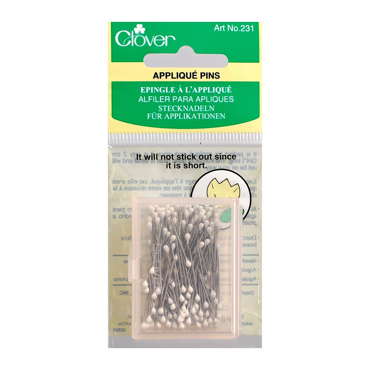 Appliqué Pins by Clover