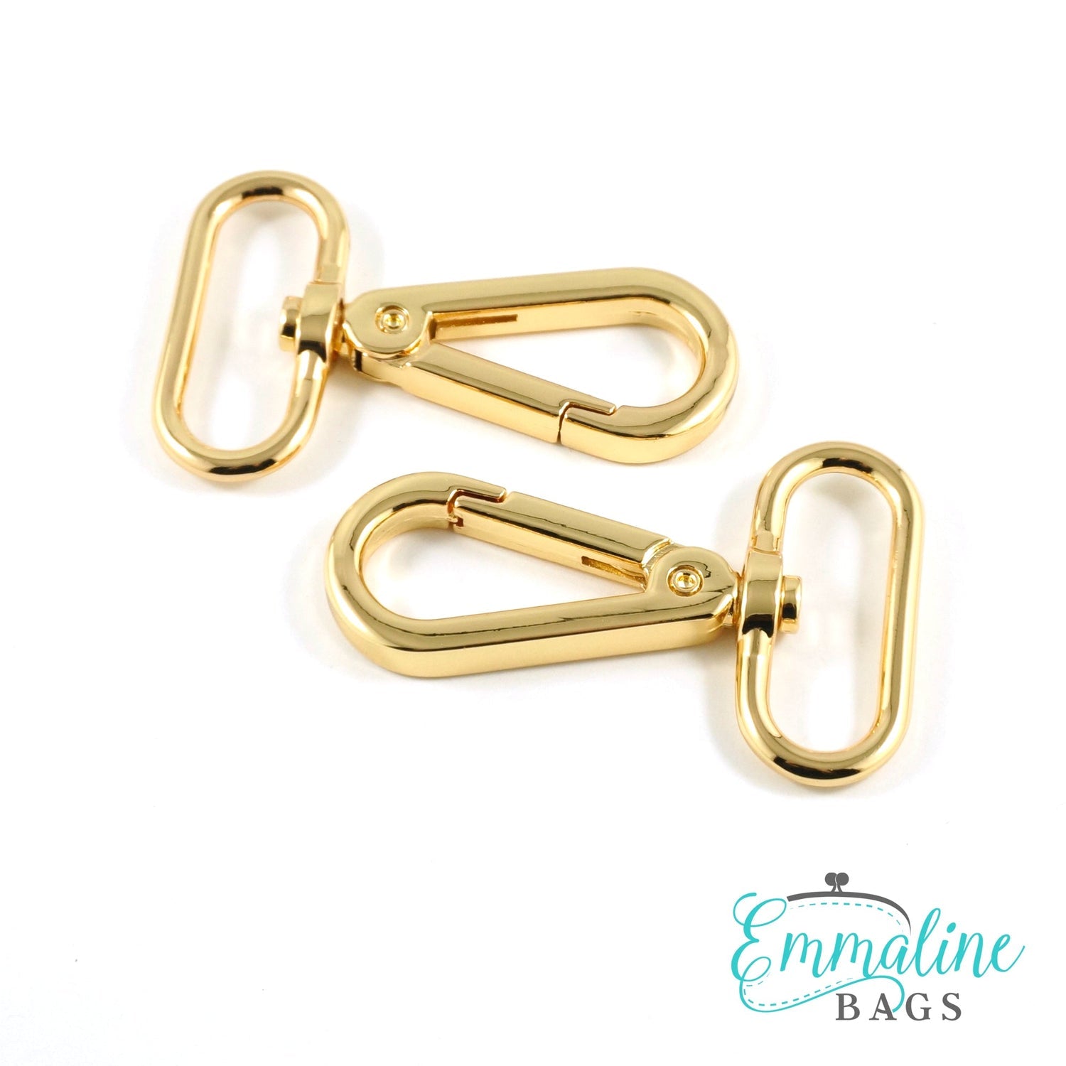 Swivel Snap Hooks: Flat Hook Profile (2 Pack)