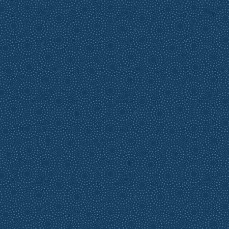 Essentials Dotted Circles by Wilmington Prints ~ Dark Blue