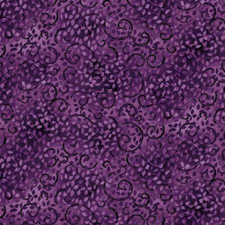 Essentials Scrolls by Wilmington Prints ~ Dark Purple