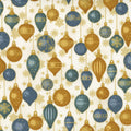 Christmas Time by Stof Fabrics ~ Blue/Gold ~ (1/4 Meter)