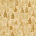 Christmas Time by Stof Fabrics ~ Beige/Gold ~ (1/4 Meter)