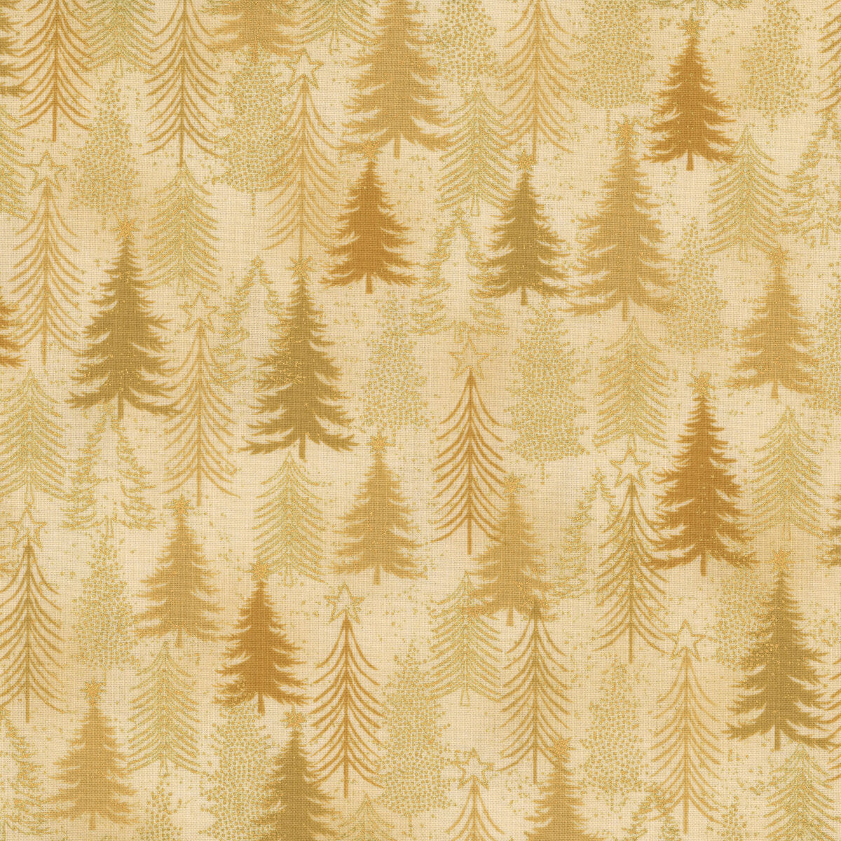 Christmas Time by Stof Fabrics ~ Beige/Gold ~ (1/4 Meter)