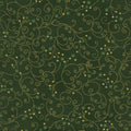 Christmas Time by Stof Fabrics ~ Green/Gold ~ (1/4 Meter)