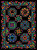 Vivid Kaleidoscope Multi Colored Quilt Kit By in the Beginning Fabrics