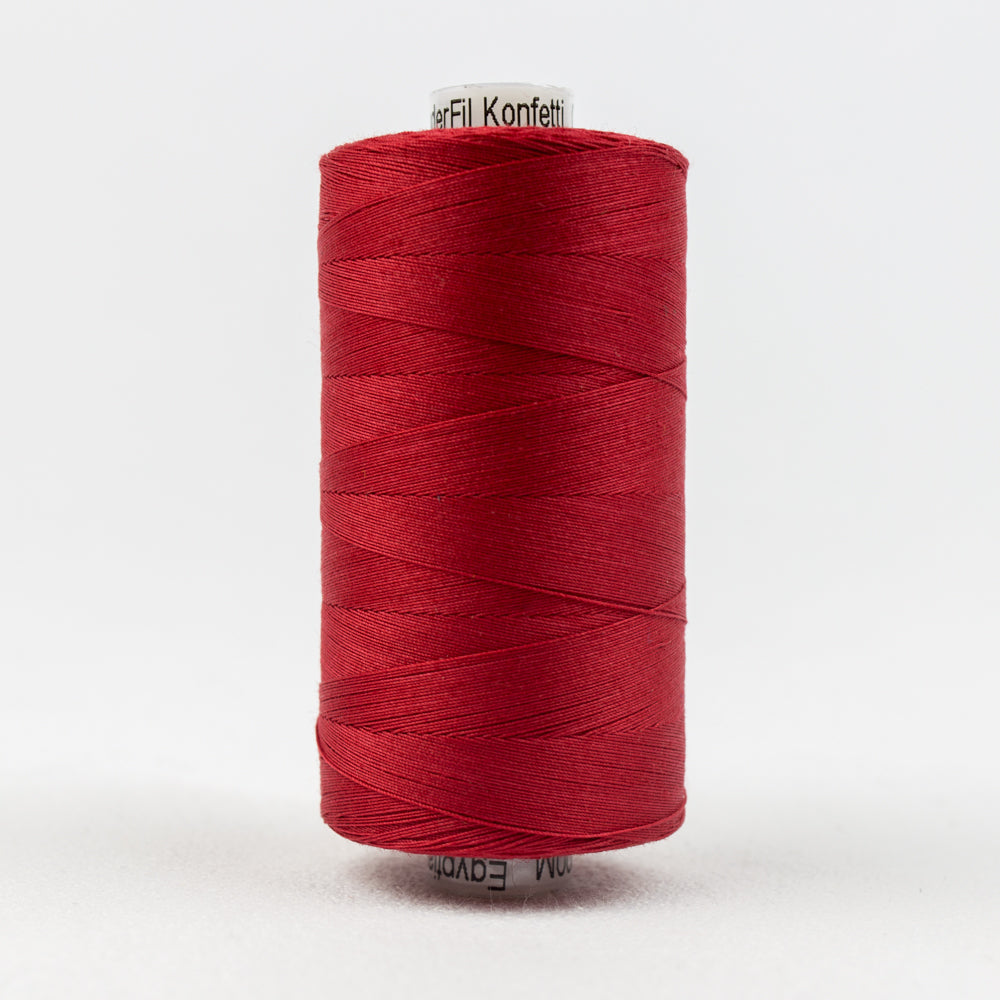 Konfetti - 50wt Egyptian Cotton ~ Cristmas Red