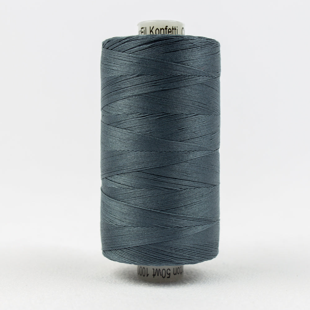 Konfetti - 50wt Egyptian Cotton ~ Blue/Grey