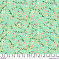 Floral Fiesta Happy Petals by Mia Charro  ~ Mint ~ (1/4 Meter)