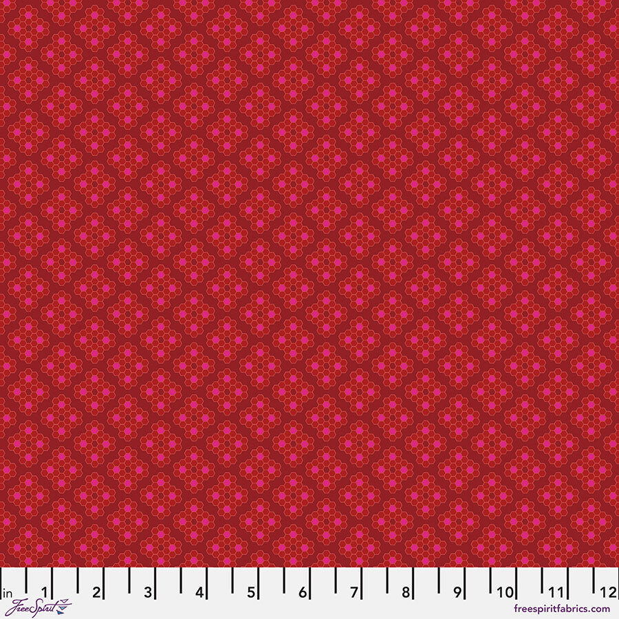 Field Cloth Crimson by Sew Kind of Wonderful ~ Bliss ~ (1/4 Meter)