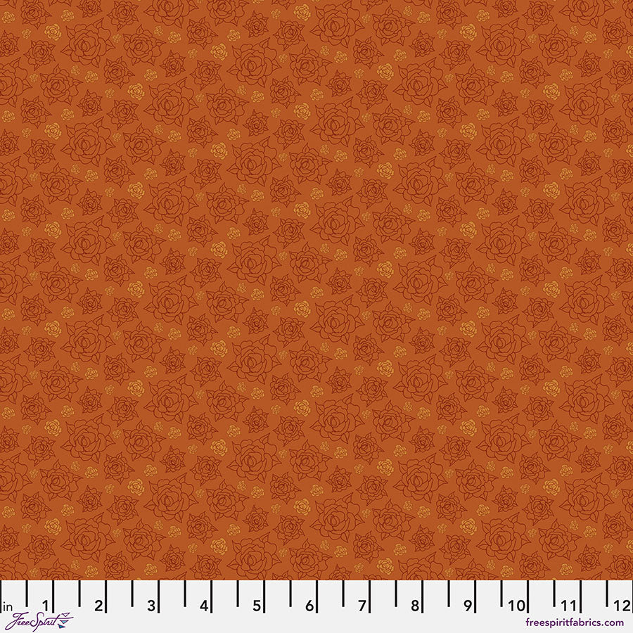 Field Cloth Rose by Sew Kind of Wonderful ~ Calm ~ (1/4 Meter)