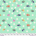 Floral Reef ~ School Crossing by Tula Pink  ~ Seafoam ~ (1/4 Meter)