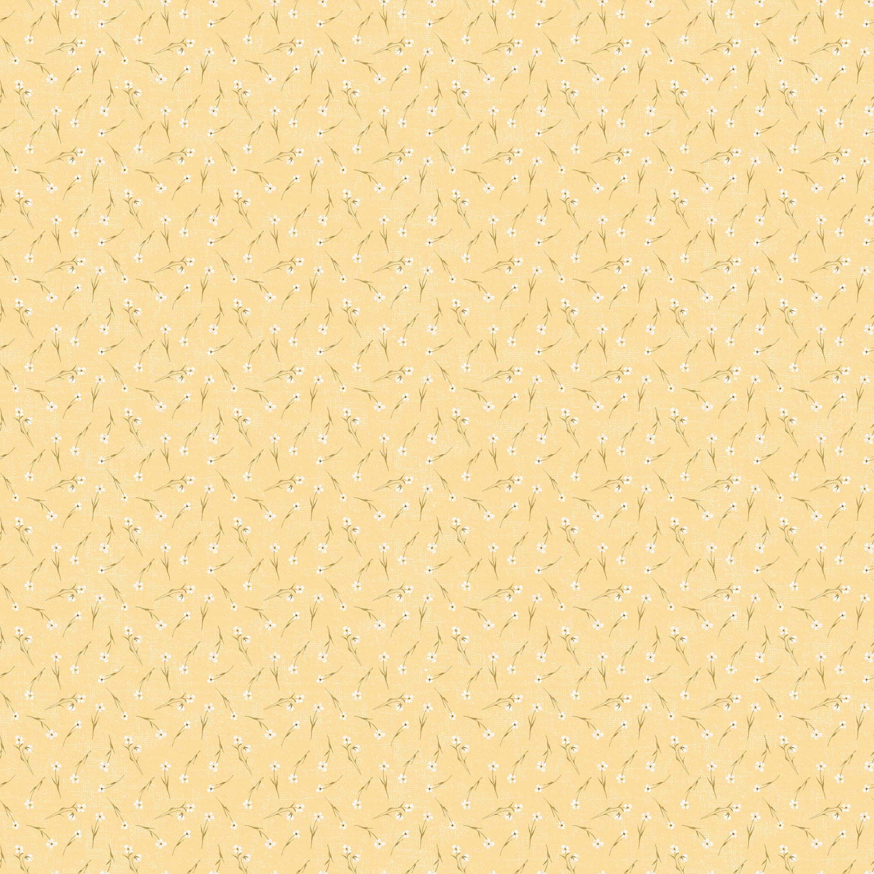 Humblebee Tossed Floral by Aimee Parker for Figo~ Yellow