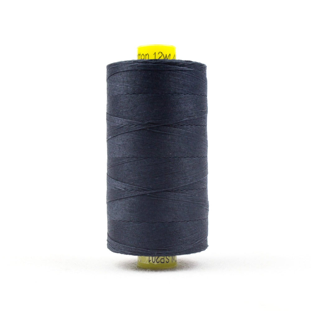 Spagetti Solid - 12wt Egyptian Cotton Thread ~ Soft Black