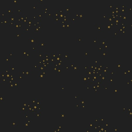 Freckles by Cotton and Steel Midnight Dream~ Metallic Black