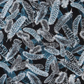 Gilded Feathers Greta Lynn  ~ Charcoal (1/4 Meter)