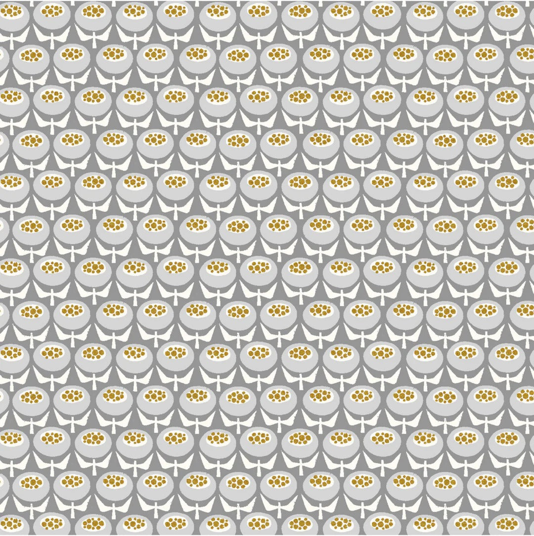 Sweet Floral Scent buttercup by Loes van Oosten for Cotton+Steel Fabrics