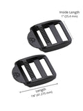 Strap Adjuster 1" ByAnnie ~ Black Metal