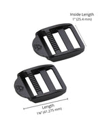 Strap Adjuster 1" ByAnnie ~ Black Metal